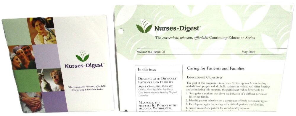 Nursing Education DVD Difficult Patients and Acute Alcohol Withdrawal May 2006